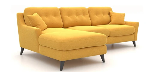 Угловой диван в скандинавском стиле, 269/170 см, без механизма Raf