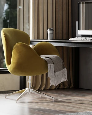 Дизайнерское компьютерное кресло Swan в интерьере: фото 