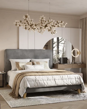 Двуспальная кровать в стиле минимализм Brooklyn в интерьере: фото 2