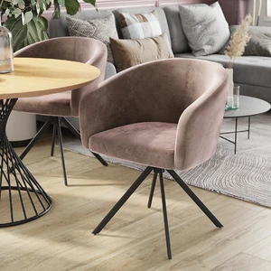 Дизайнерский обеденный стул кожаный Torino в интерьере: фото 2