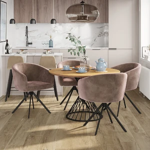 Дизайнерский обеденный стул кожаный Torino в интерьере: фото 3