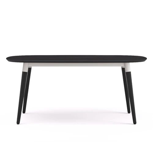 Раздвижной обеденный стол, с белым или черным основанием Chicago Oval