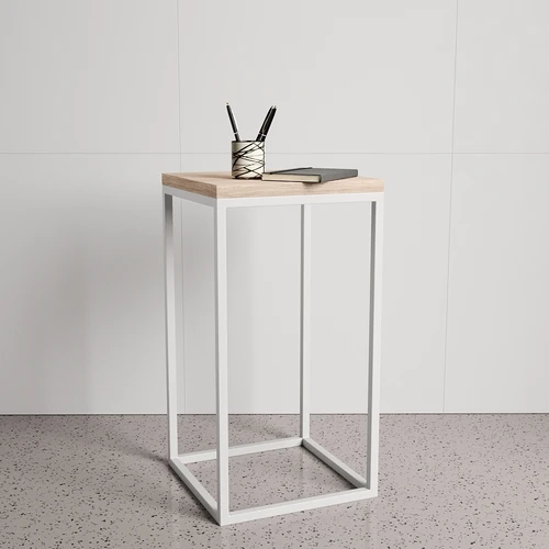 Журнальный стол, с белым или черным основанием Loft High
