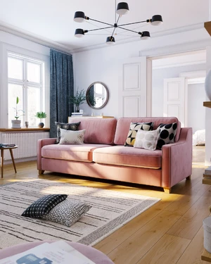 Дизайнерский диван 2-местный Halston Lux в интерьере: фото 3