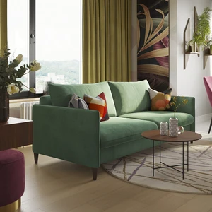 Дизайнерский диван-кровать 3-местный, шагающая еврокнижка Mons в интерьере: фото 7