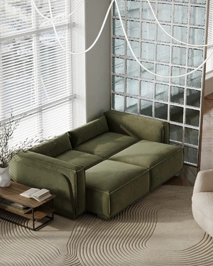 3-местный диван-кровать, выкатная еврокнижка Vento Light в интерьере: фото 2