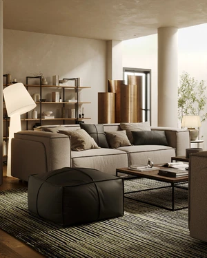 3-местный диван-кровать, выкатная еврокнижка Vento Classic в интерьере: фото 