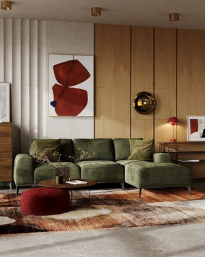 Угловой диван в современном стиле Rio в интерьере: фото 