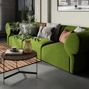 Дизайнерский модульный диван 3-местный без механизма Fly в интерьере: фото 7