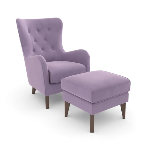 Дизайнерское кресло с пуфом Montreal