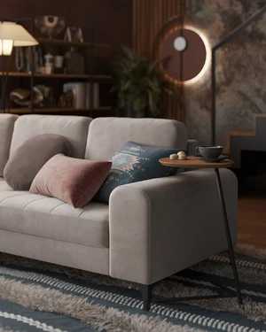 Модульный диван, 256×256×88 см, без механизма Vittorio в интерьере: фото 2