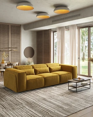 Модульный 4-местный диван-кровать, выкатная еврокнижка V3 Vento Classic в интерьере: фото 