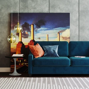 Дизайнерский диван 3-местный Halston Lux в интерьере: фото 