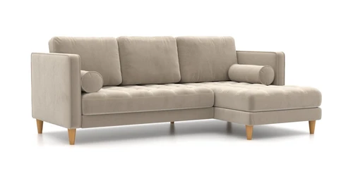 Угловой диван-кровать 246/150 см шагающая еврокнижка Scott купить по цене от 162 100 ₽ в интернет-магазине SKDESIGN