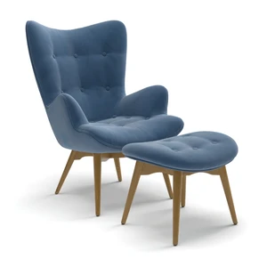 Contour, Дизайнерское кресло с оттоманкой