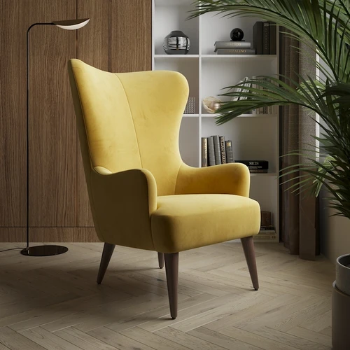 Кресло дизайнерское,  77×88×113 см, ткань Step/4 Dallas