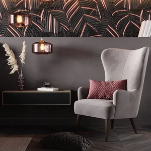Кресло дизайнерское,  77×88×113 см, ткань Step/4 Dallas в интерьере: фото 4