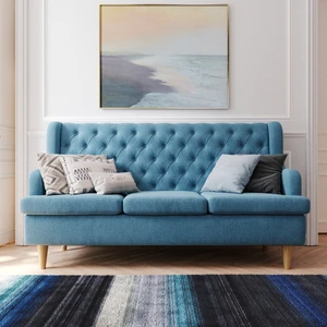 Дизайнерский диван 3-местный, без механизма, 222 x 72 x 102 см Dublin в интерьере: фото 