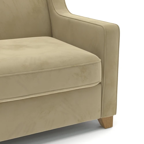 Дизайнерский диван-кровать 2-местный, французская раскладушка Halston