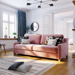 Дизайнерский диван 3-местный Halston Lux в интерьере: фото 