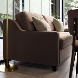 Дизайнерский диван 3-местный Halston Lux в интерьере: фото 5