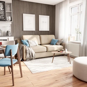 Дизайнерский диван 2-местный Halston Lux в интерьере: фото 