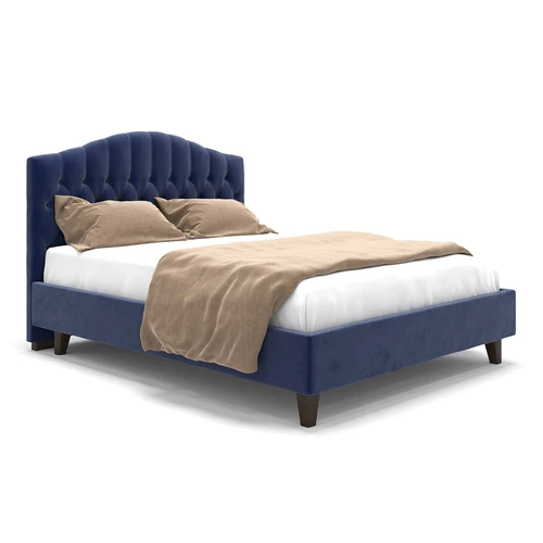 Двуспальная кровать с каретной стяжкой Hannah