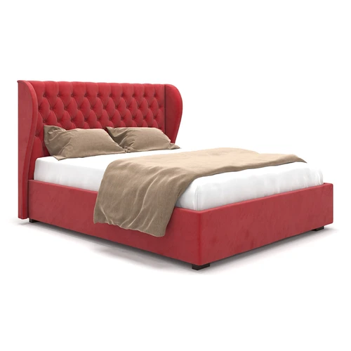 Дизайнерская двуспальная кровать с подъемным механизмом Lauren