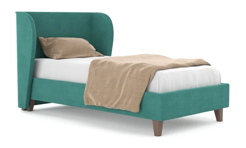 Дизайнерская односпальная кровать на ножках Lulu