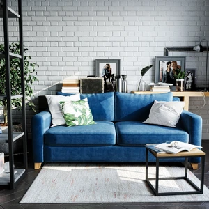 Дизайнерский диван 2-местный, без механизма Mendini в интерьере: фото 2
