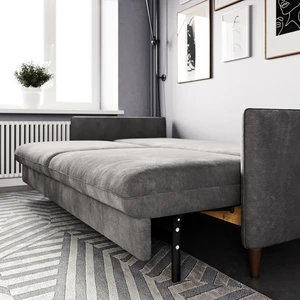 Дизайнерский диван-кровать 3-местный, шагающая еврокнижка Mons в интерьере: фото 9