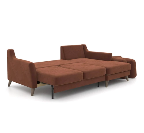 Raf - угловой диван-кровать 236/150 см шагающая еврокнижка