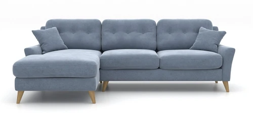 Угловой диван в скандинавском стиле, 269/170 см, без механизма Raf