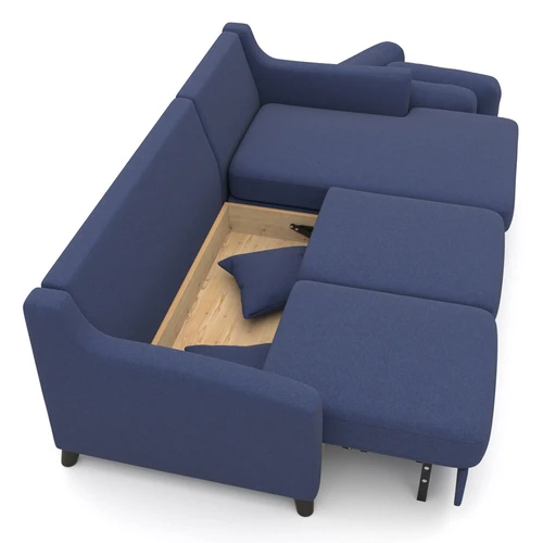Угловой диван-кровать в скандинавском стиле, шагающая еврокнижка Raf