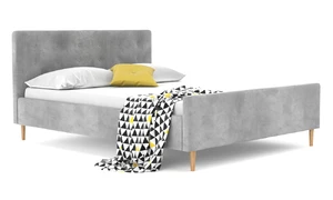 Scandi, Двуспальная кровать на ножках в скандинавском стиле