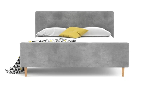 Двуспальная кровать на ножках в скандинавском стиле Scandi