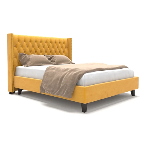 Дизайнерская двуспальная кровать на ножках Stella