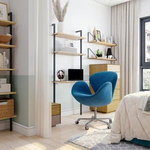 Кресло дизайнерское, ткань Rodos Grey Swan в интерьере: фото 4