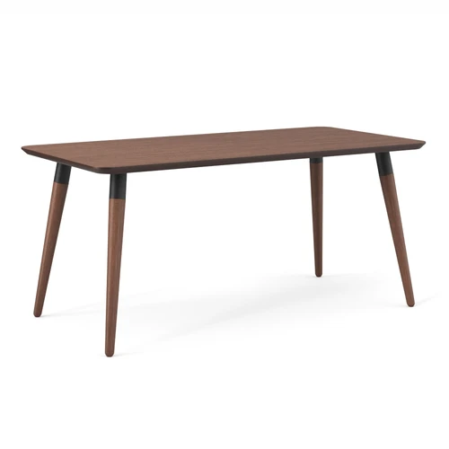 Обеденный стол с черным основанием, 120×80 см Monte