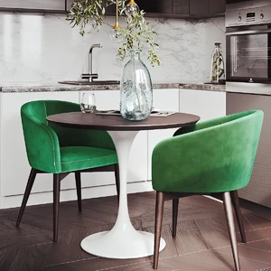 Обеденный стол, 90×90×75 см Tulip в интерьере: фото 8