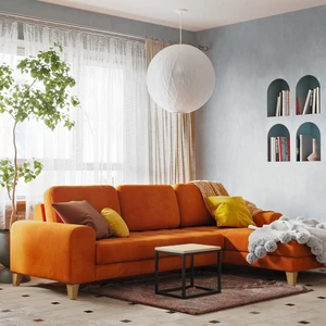 Угловой диван, 300/170 см, без механизма Vittorio в интерьере: фото 