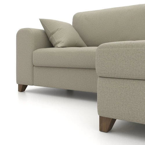 Угловой диван-кровать, 254/150 см, шагающая еврокнижка Vittorio
