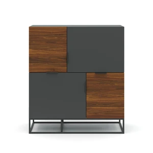 Loft Wood, Дизайнерский комод с 4 дверцами 100×50×112 см