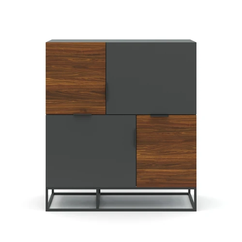 Дизайнерский комод с 4 дверцами, 100×50×112 см Loft Wood