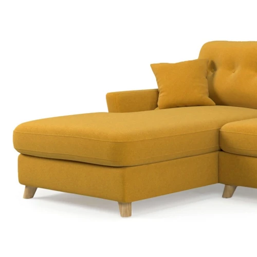 Угловой диван-кровать в скандинавском стиле, 269/170 см, французская раскладушка Raf