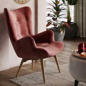 Кресло дизайнерское, 66×76×98 см Contour в интерьере: фото 5