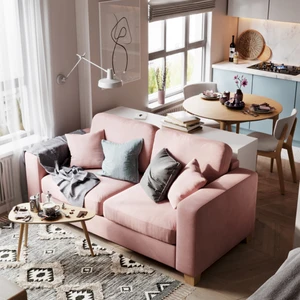 Дизайнерский диван 3-местный, без механизма Morti в интерьере: фото 4
