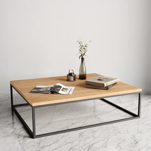 Журнальный стол, с белым или черным основанием Loft Low