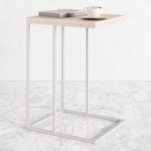 Loft, Приставной журнальный стол с белым или черным основанием