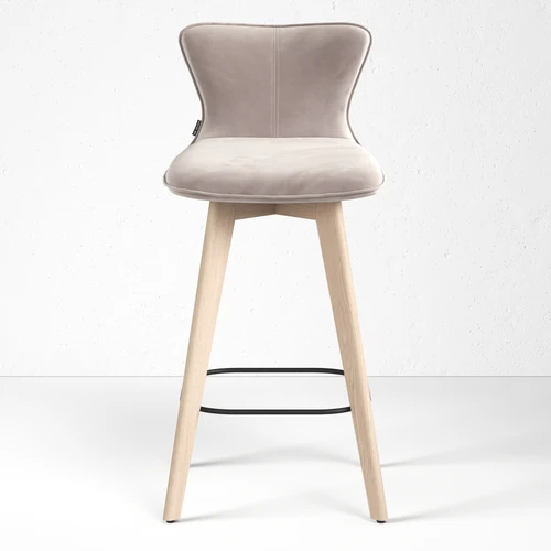 Дизайнерский полубарный стул со спинкой Siena